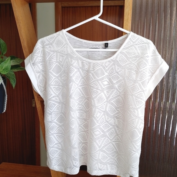 Buffalo David Bitton Tops - Buffalo White lace top tshirt small summer vacation small